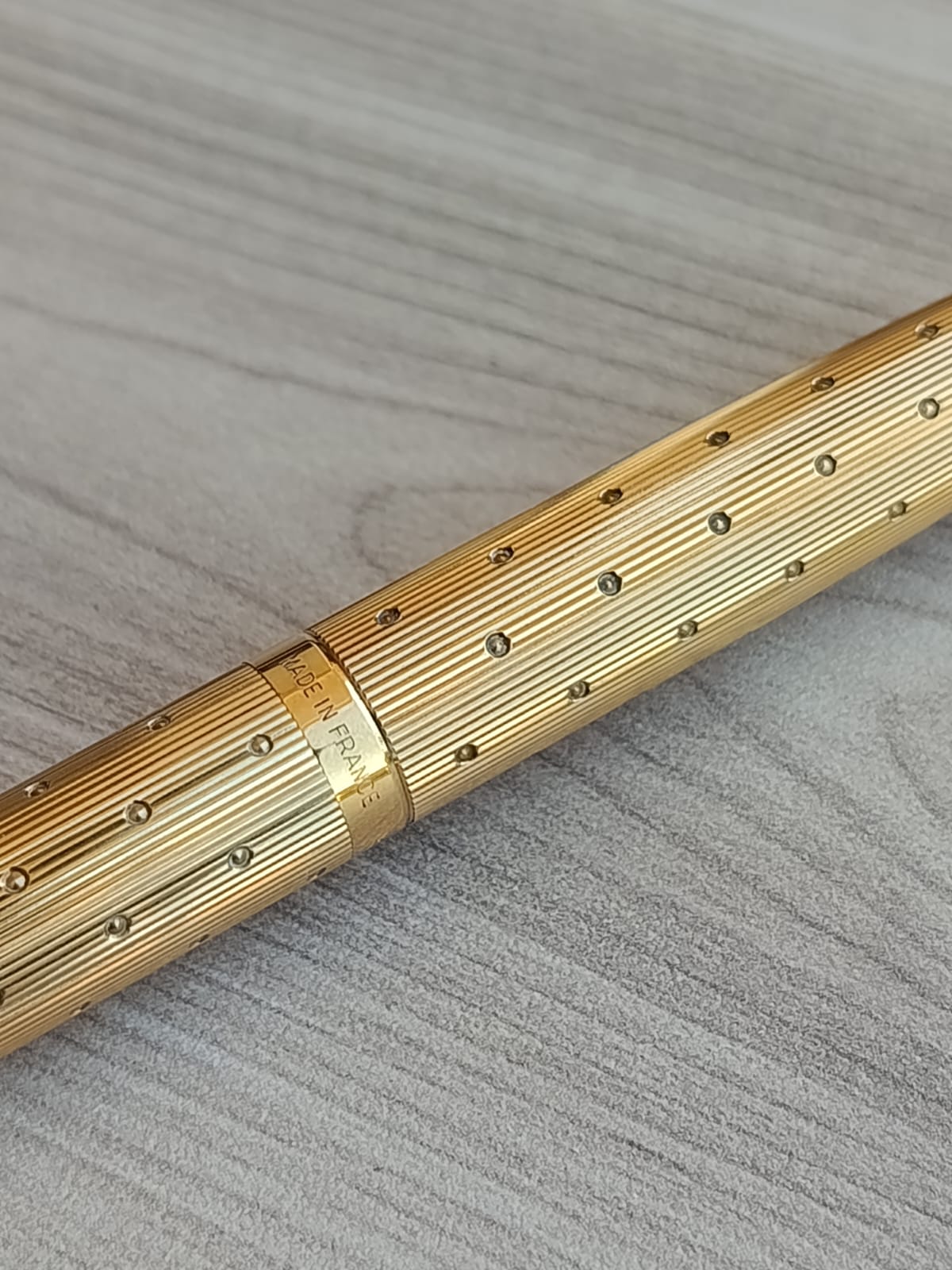 قلم حبر ريشة باركر 75 (Parker 75) فاخر مطلي بالذهب - صنع في فرنسا
