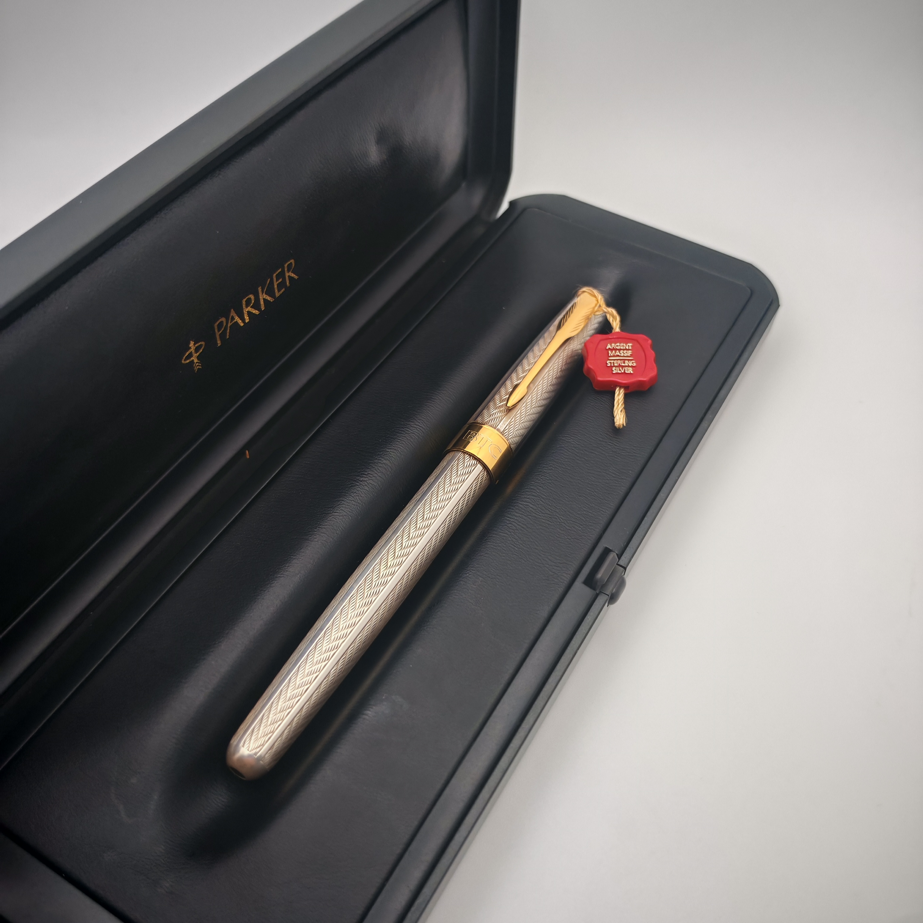 Parker Sonnet pen set in black with gold plating