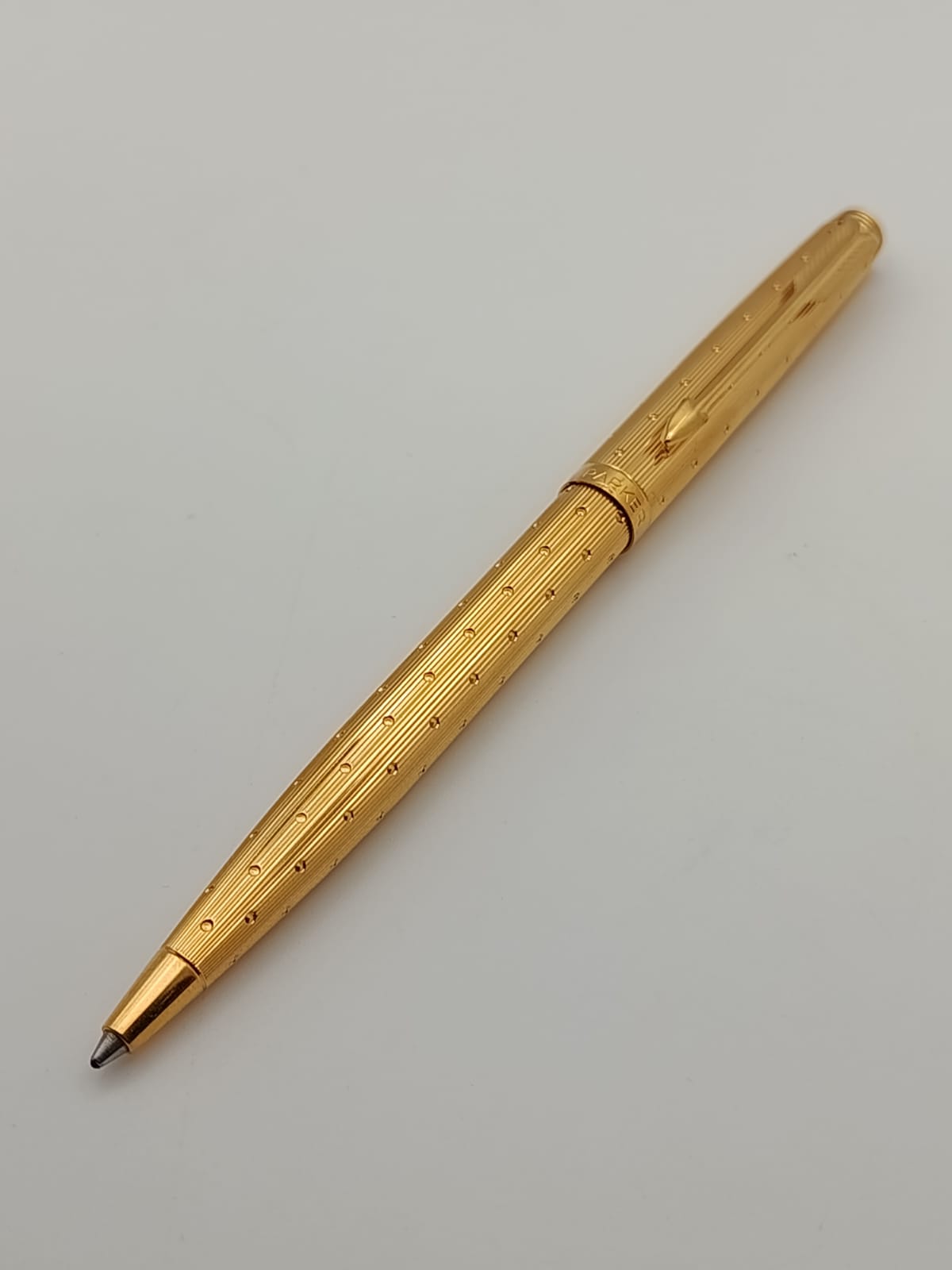قلم باركر 75 ذهبي بالكامل (Parker 75 Gold Plated Ballpoint Pen) 🇫🇷