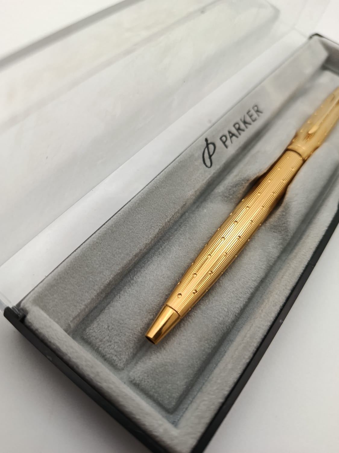 قلم باركر 75 ذهبي بالكامل (Parker 75 Gold Plated Ballpoint Pen) 🇫🇷